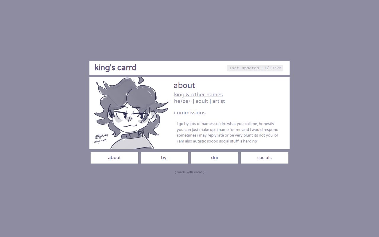 Carrd profile picture for @etj